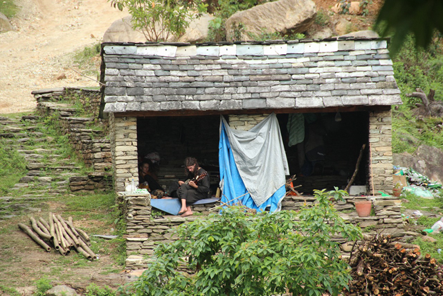 ネパールのヒッピー小屋